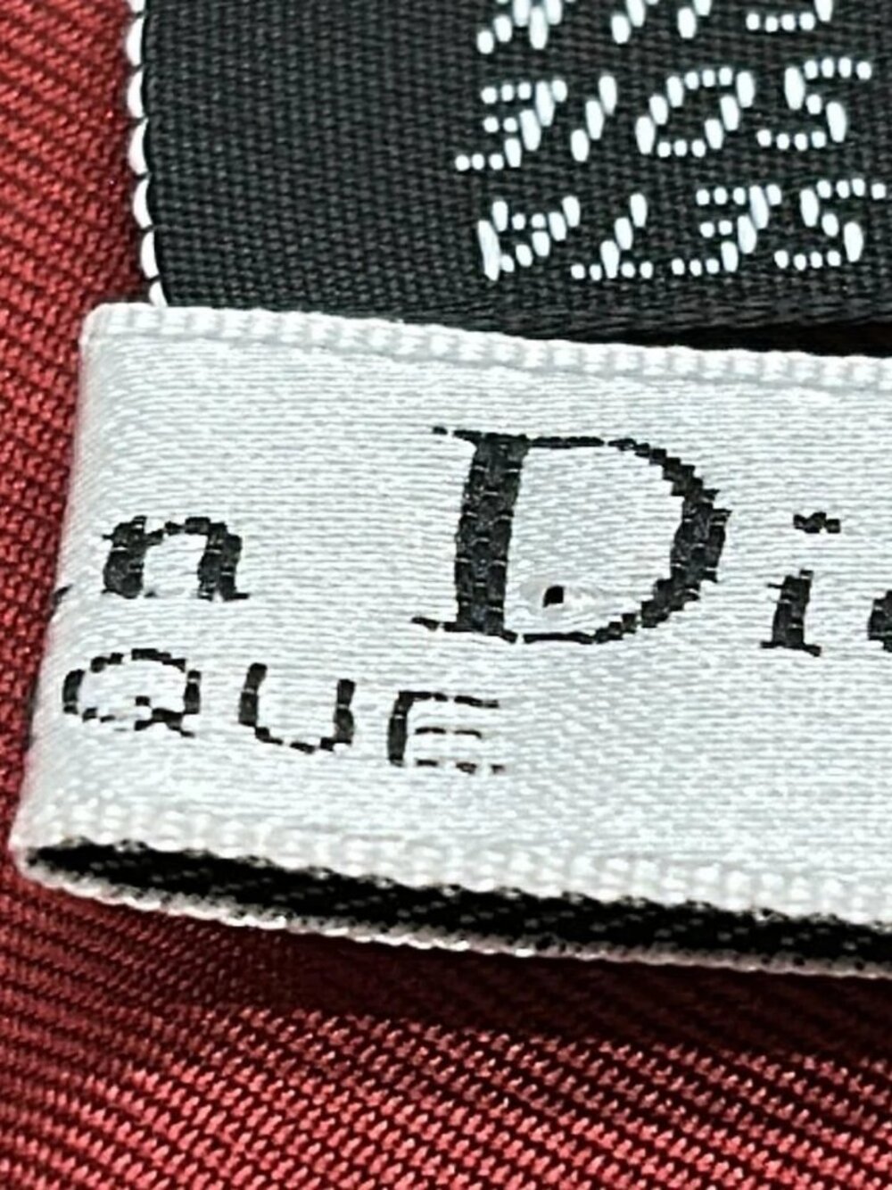 DIOR/ChristianDior Bordeaux Gold Multi Scarf - Picture 6 of 6